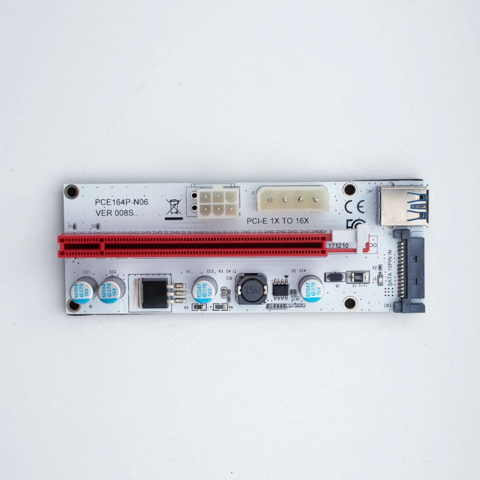 PCIe Riser Karte 1x 16x VER008S Hero