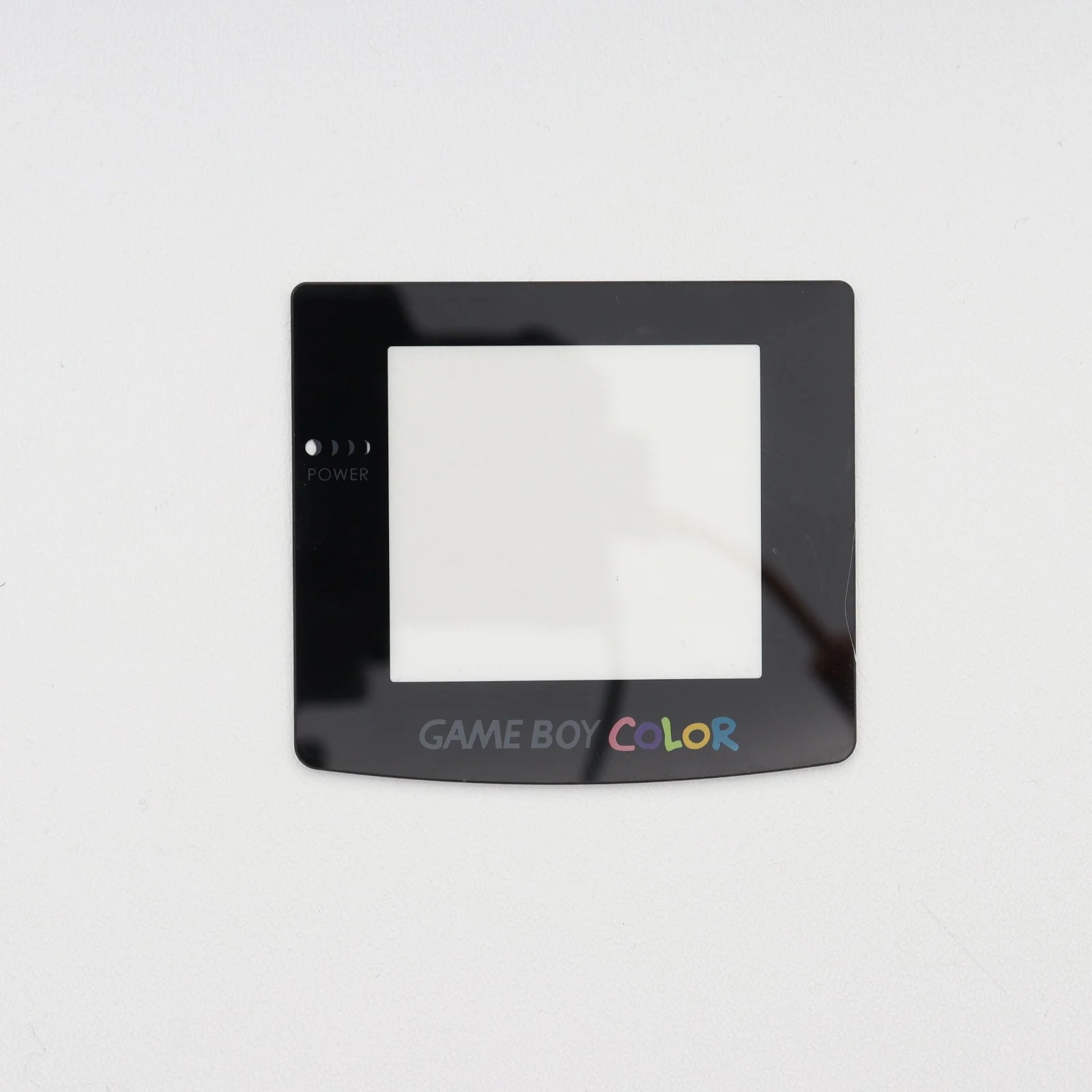 Game Boy Color Glas Scheibe Echtglas Display Schwarz mit GAME BOY COLOR Logo