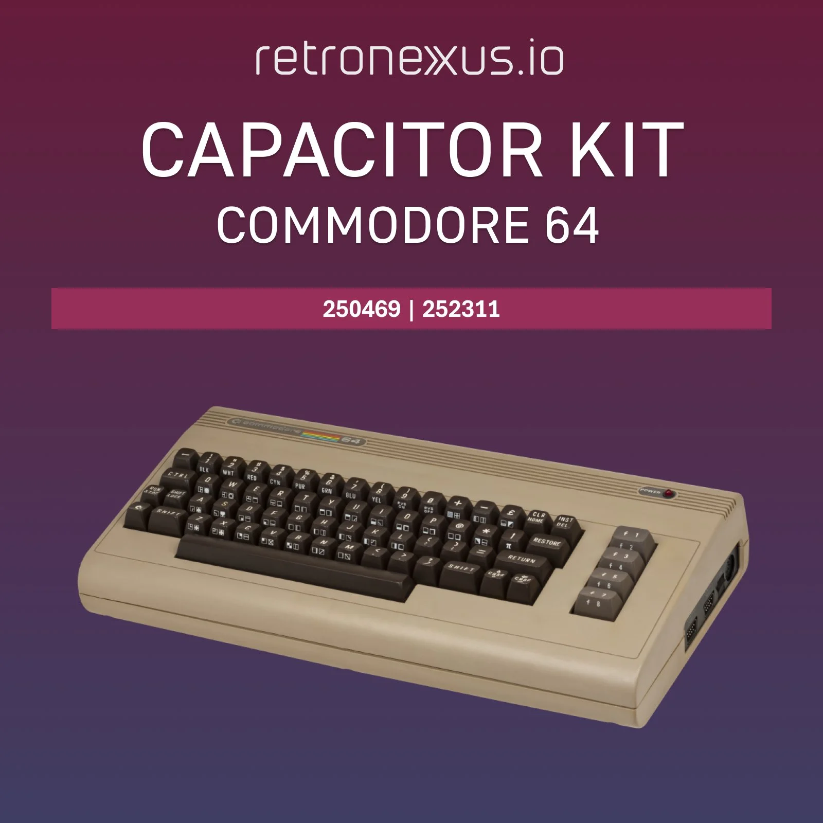 C64 Kondensator Kit Commodore 64 Assy 250469 252311