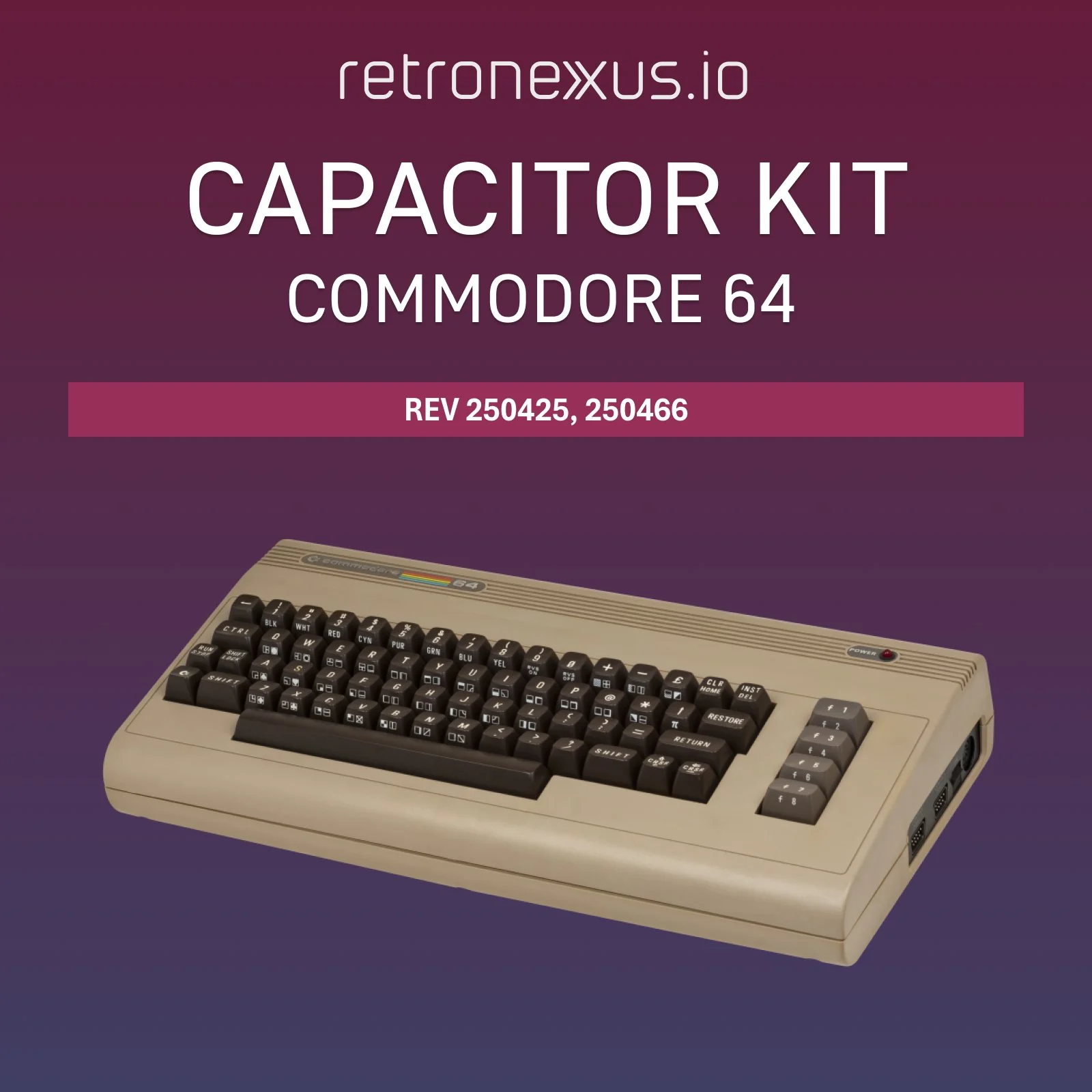 C64 Kondensator Kit 250425 Commodore 64 Assy 250466